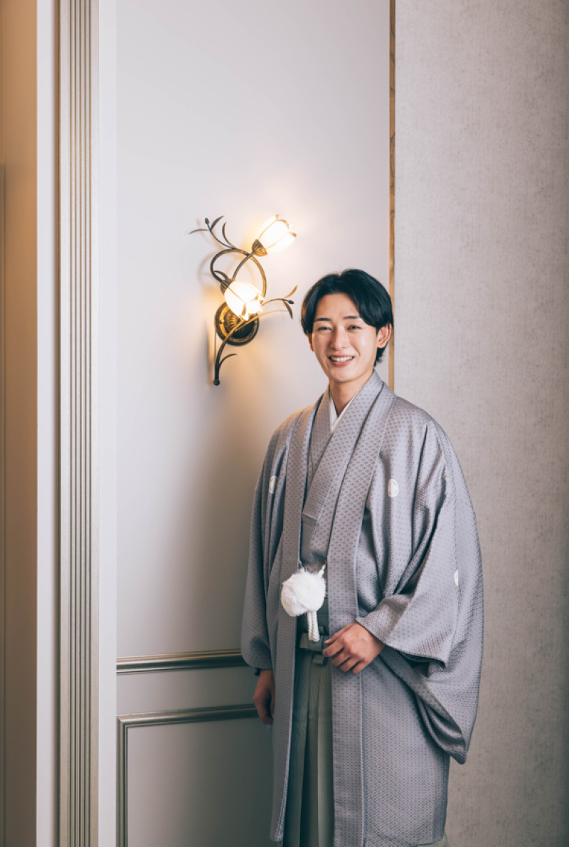 新郎様のヘアメイク