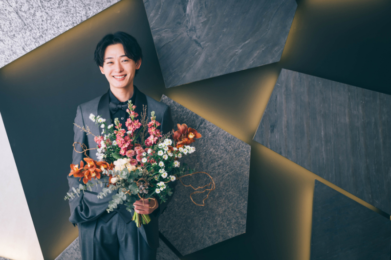 新郎様のヘアメイク