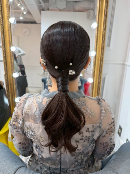 Nagaiが提案する⭐︎花嫁ポニーテールスタイル５選♬