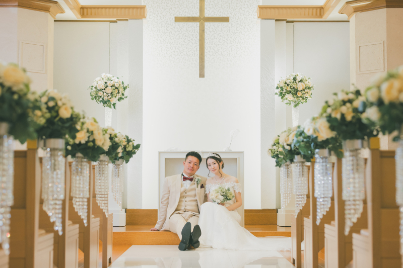 前撮りなら安心！　憧れのチャペルウェディングを美しい写真に残そう