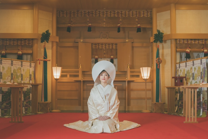  奥ゆかしさがポイントに。白無垢に映える花嫁メイク