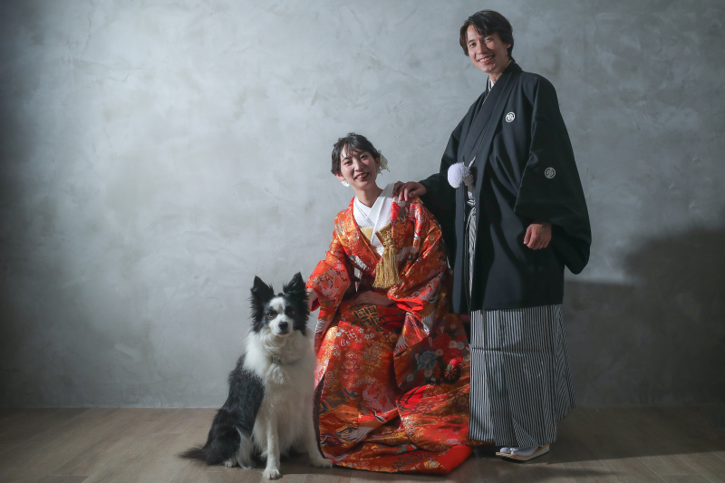 「スタジオ撮影でペットとゆっくり過ごす一日」