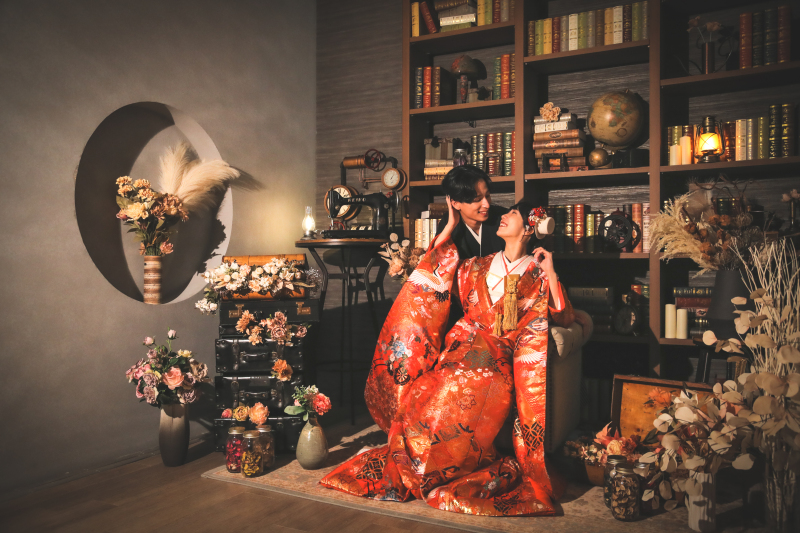 スタジオフォトで残す、ふたりらしい世界観