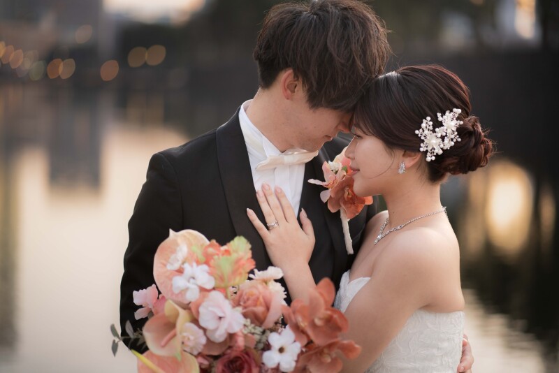 【季節の花とロケーション】春夏秋冬、自然光で魅せる東京フォトウェディング