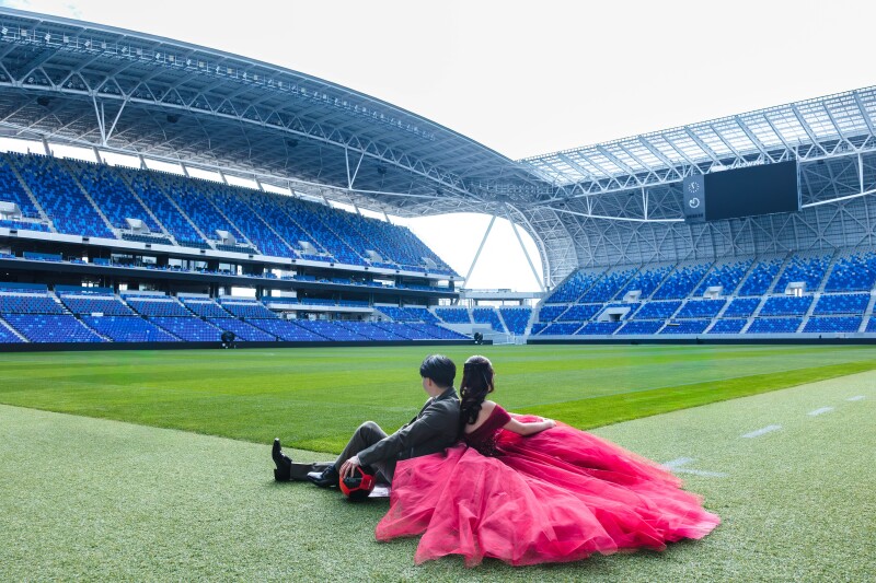 サッカー好きにはたまらないエディオンピースウイング広島ロケ！