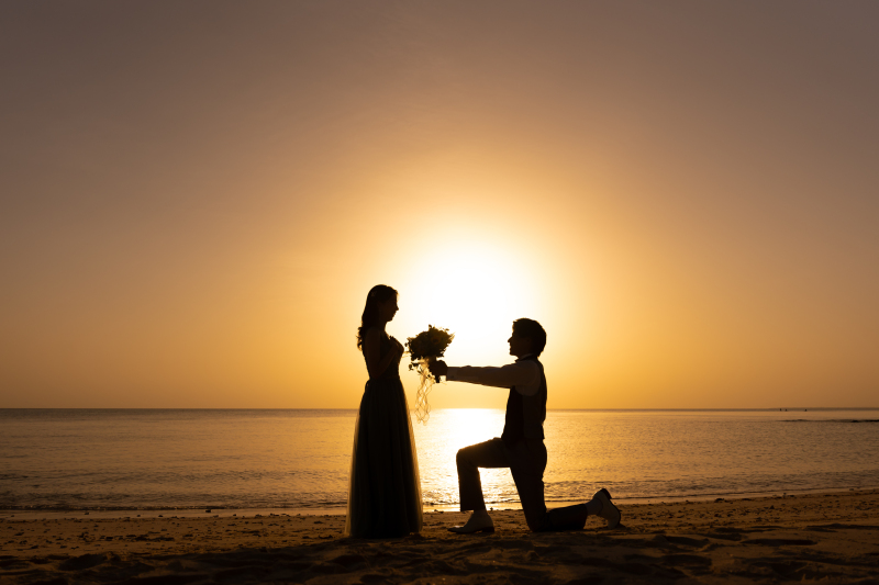 \サンセットで叶える/シルエットショット