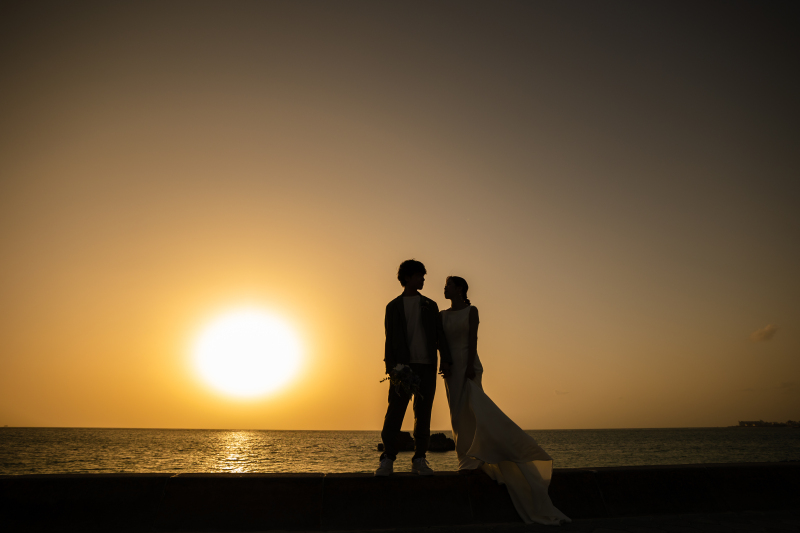 \サンセットで叶える/シルエットショット