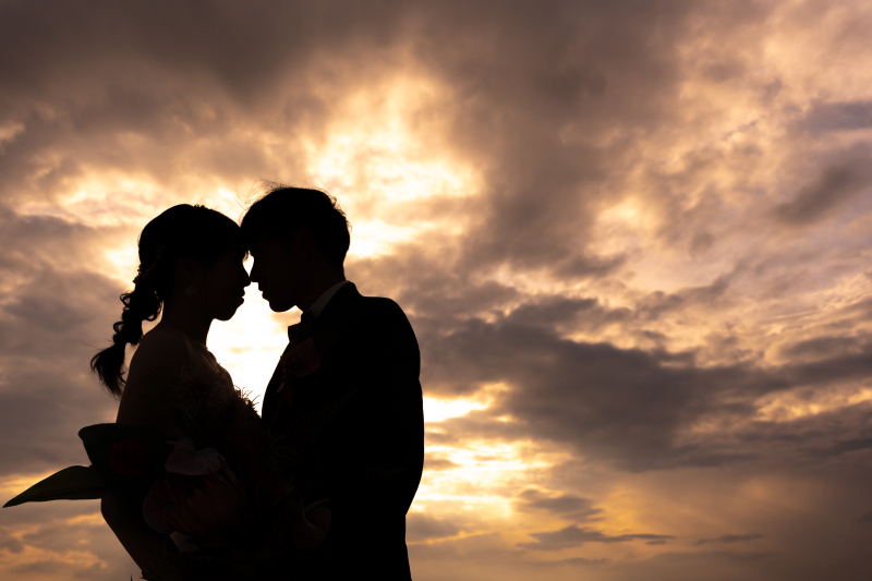 \サンセットで叶える/シルエットショット