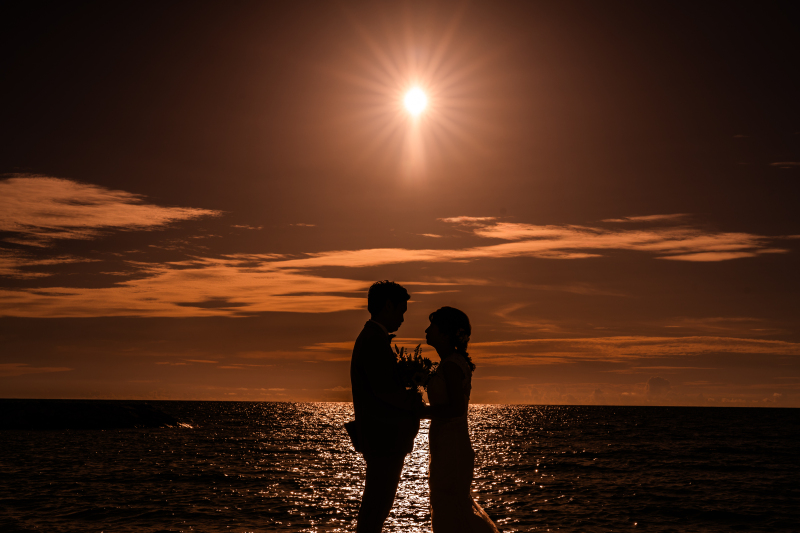 \サンセットで叶える/シルエットショット