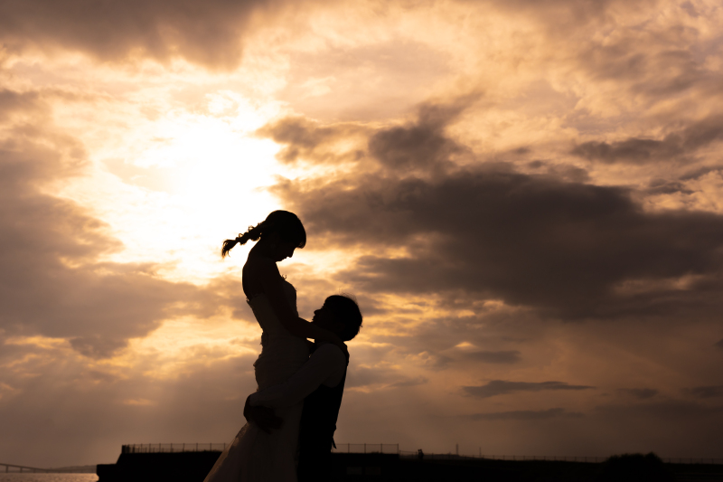 \サンセットで叶える/シルエットショット