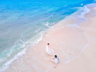 海も林も！南国感たっぷりのティンヌ浜