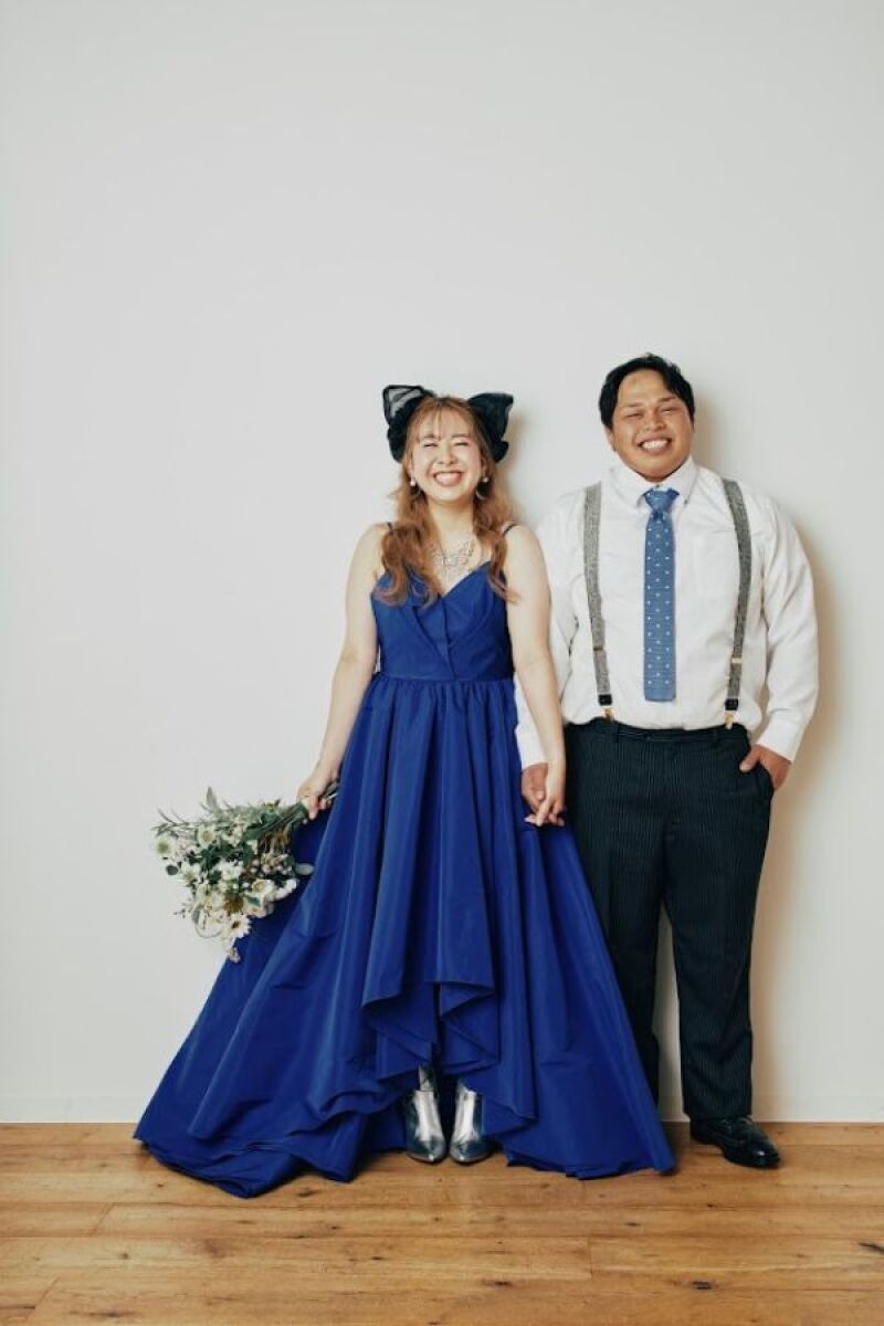 お2人らしさ溢れるスタジオ撮影