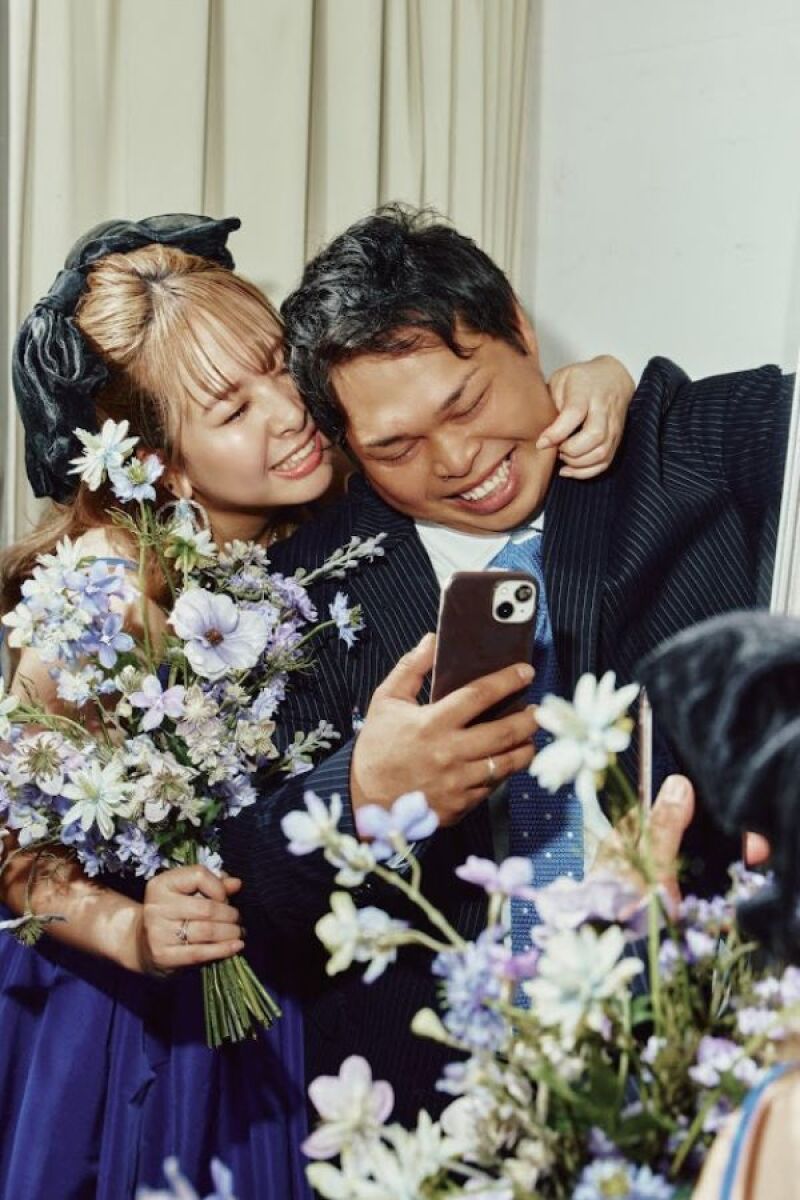 お2人らしさ溢れるスタジオ撮影