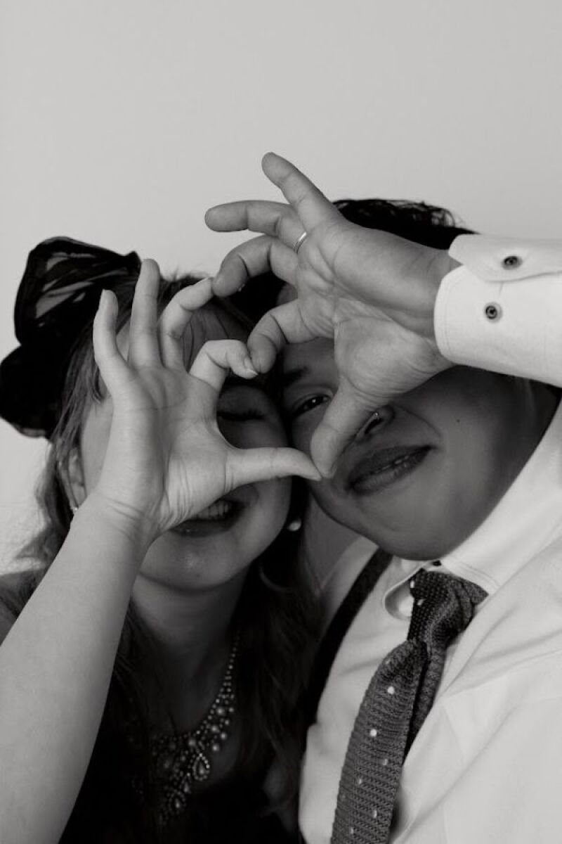 お2人らしさ溢れるスタジオ撮影