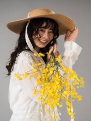 写真でやさしく映えるヘア