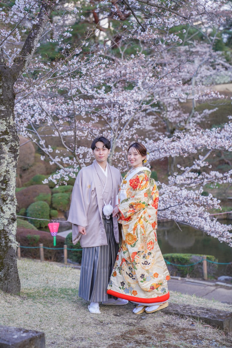 春に包まれる、和装ロケーションフォト
