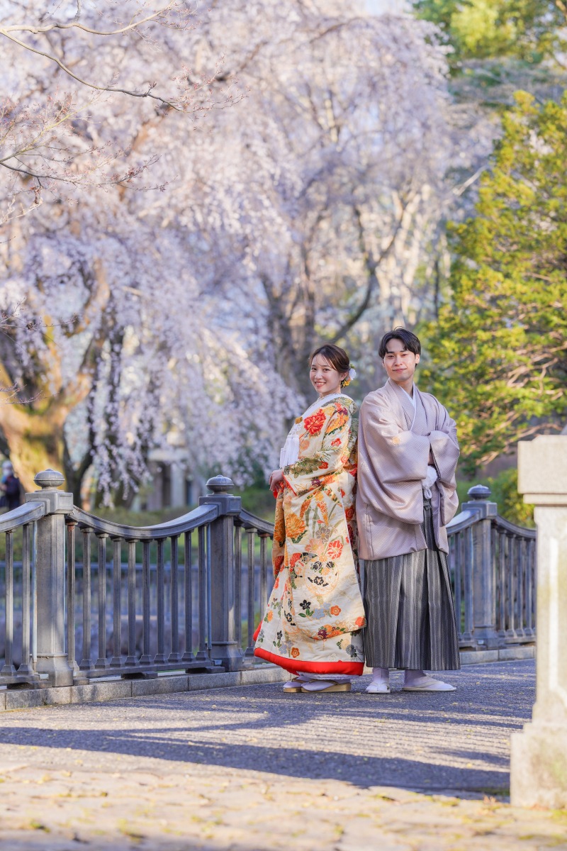 春に包まれる、和装ロケーションフォト