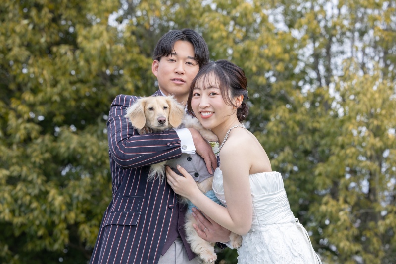 わんちゃんとの撮影はいかがですか??