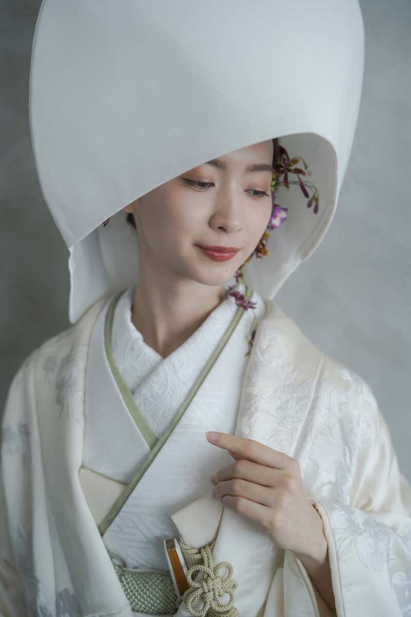 自分らしく綿帽子を