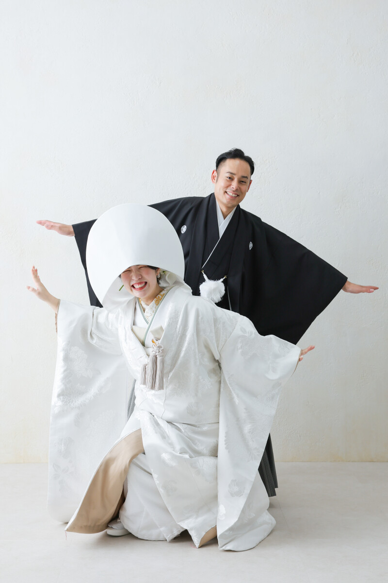 シンプルおしゃれな白無垢フォト