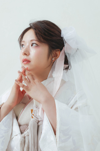 ベール×キラキラ×綿帽子♡