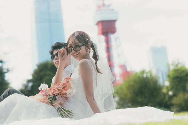 【春の風と笑顔が似合う】屋外ロケで紡ぐ、幸せな1日