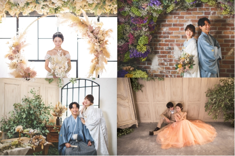 2万本超のお花×誓いのシーン♡カップルの声をカタチにした