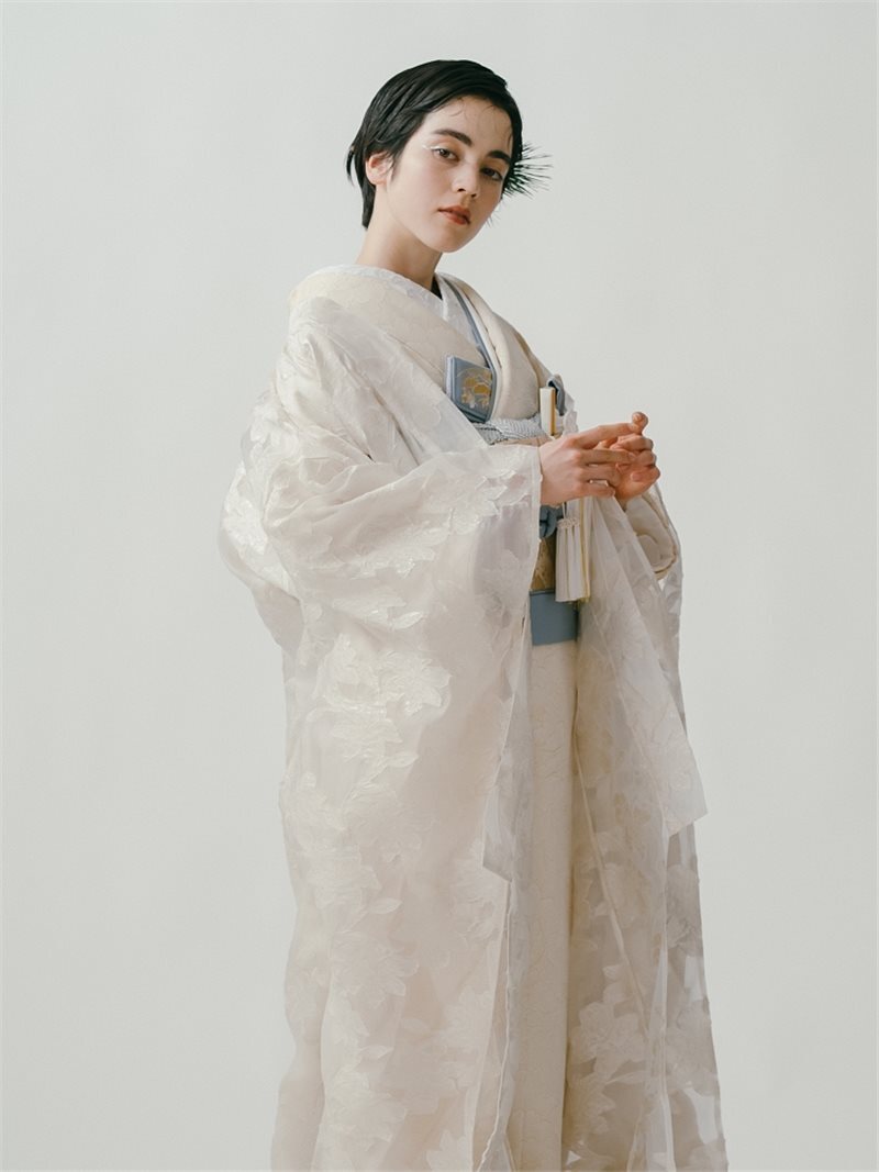 白 ﾚｰｽ打掛SUK-03 