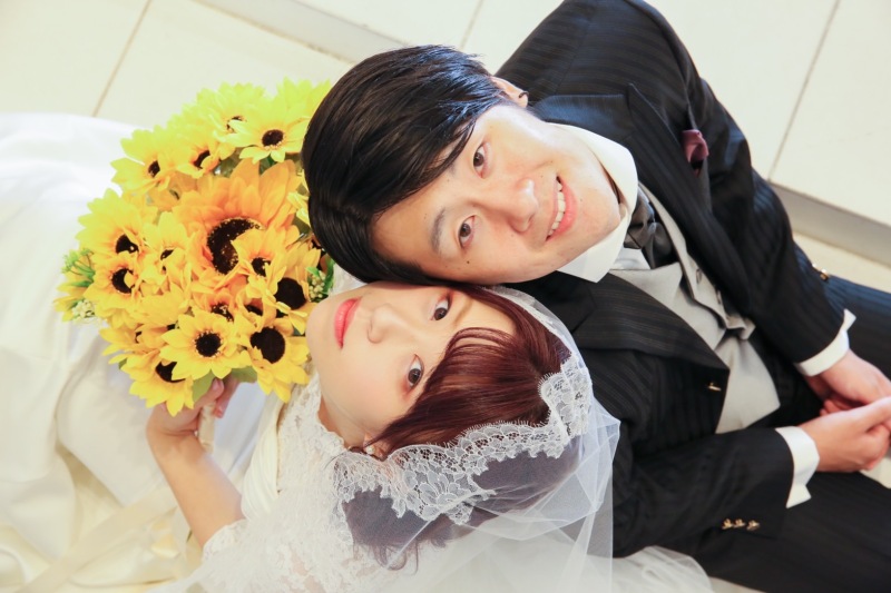 お顔をくっつけて仲良しショット！