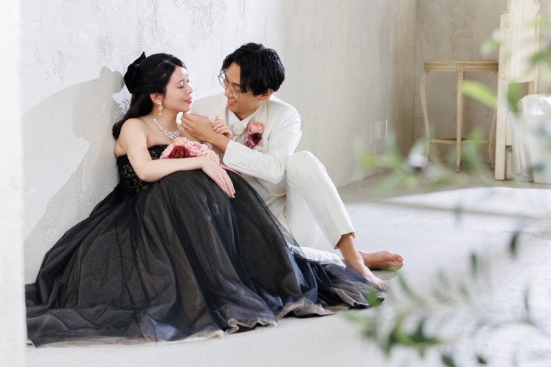 カラードレスにお着替え!