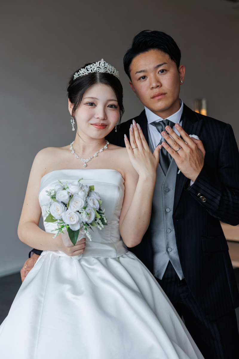 おふたりの大切な結婚指輪もしっかりとお写真に★