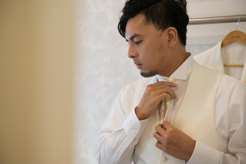 新郎様の普段見られない姿