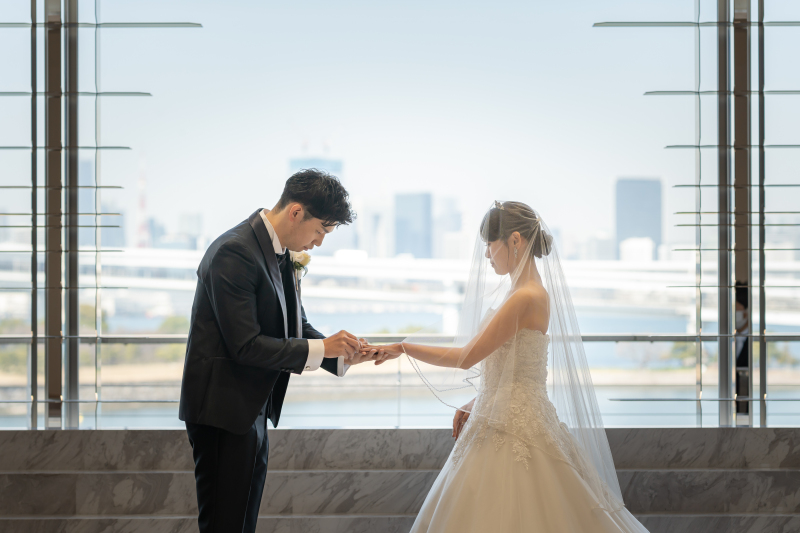 永遠の愛の象徴♡指輪の交換