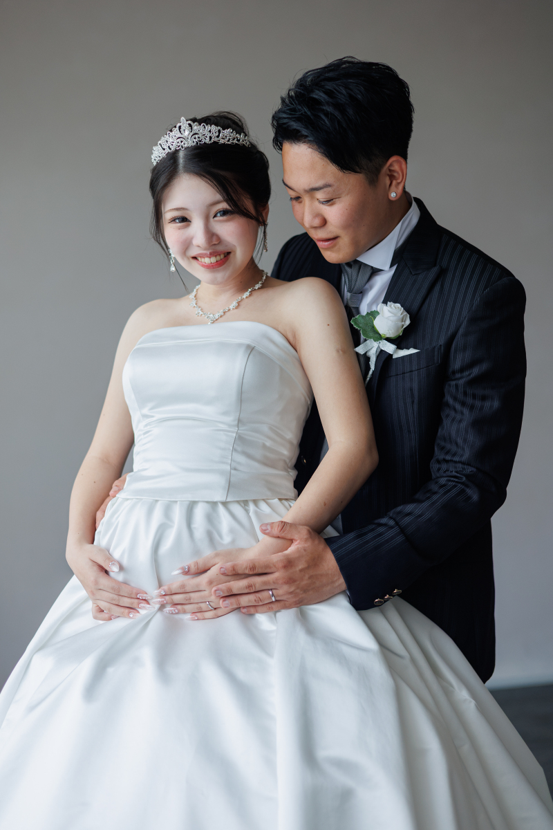 今だけの特別な時間を残すマタニティフォトも撮影。
