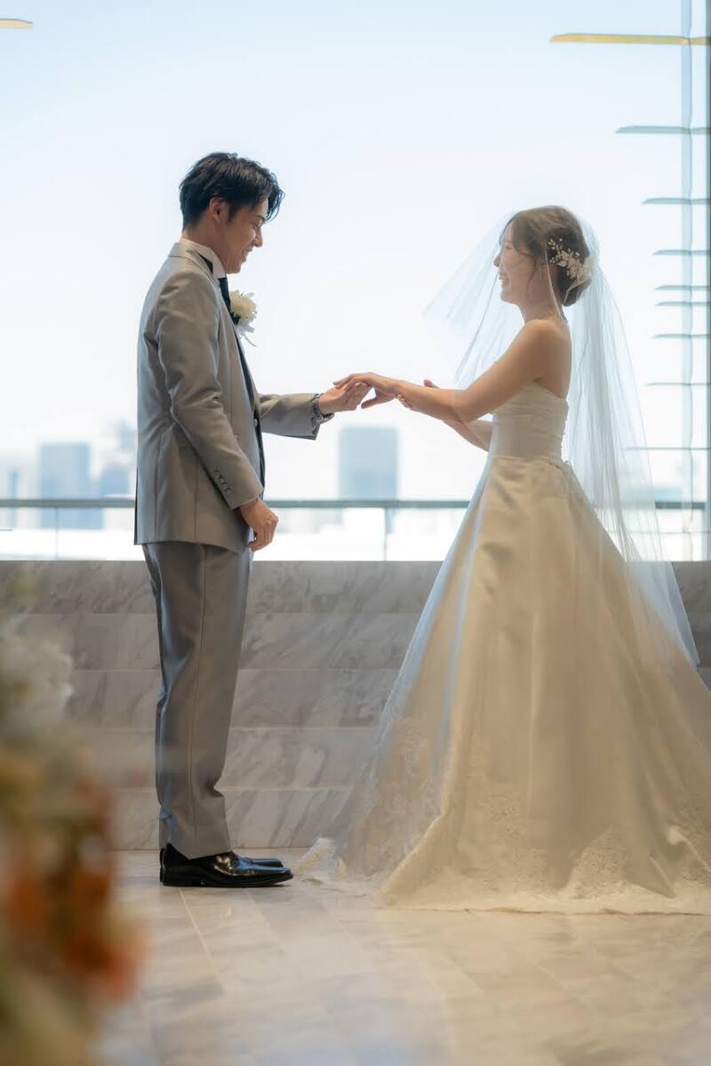 指輪交換シーン