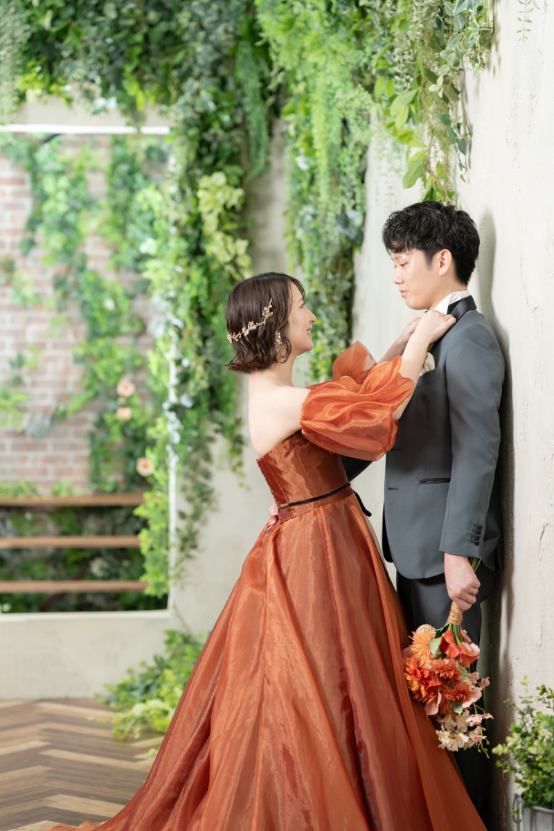 スタジオでも緑を