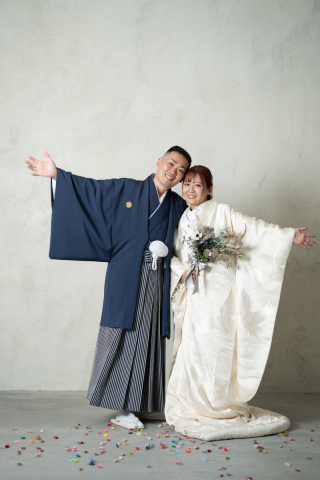 スタジオで白無垢撮影♪