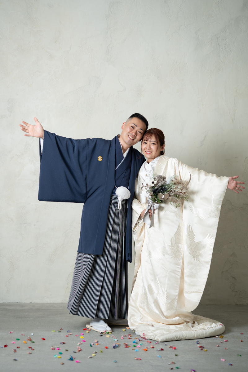 スタジオで白無垢撮影♪