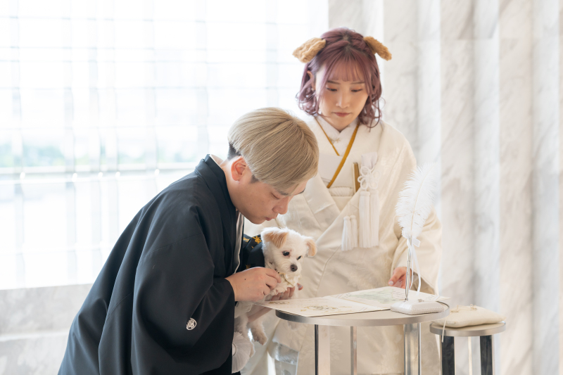 結婚の承認は、もちろん愛犬★