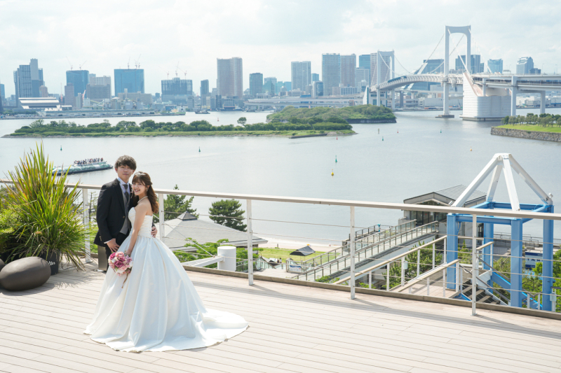 最後はテラスで！