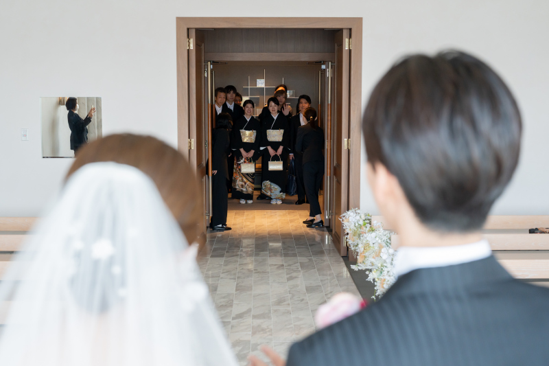 小さな結婚式 お台場店_家族・友人を撮影に呼べる