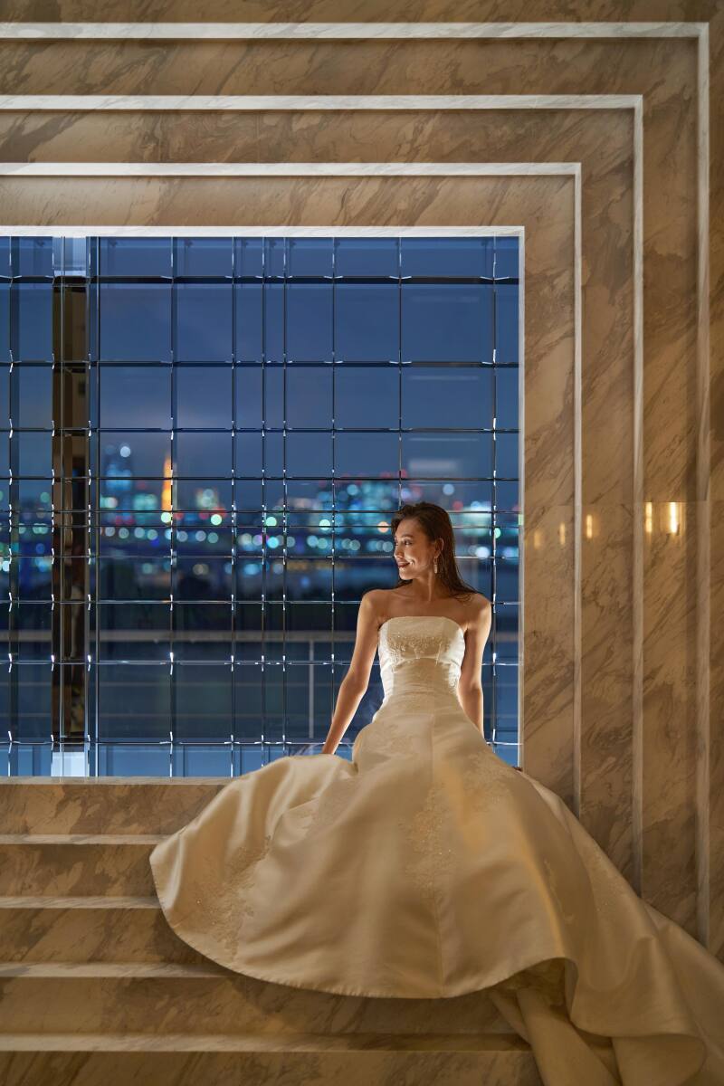 小さな結婚式 お台場店_夜景で撮影できる