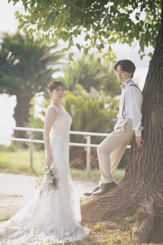 小さな結婚式　お台場店_海浜公園ロケ&times;洋装