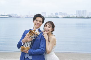 小さな結婚式　お台場店_海浜公園ロケ&times;洋装