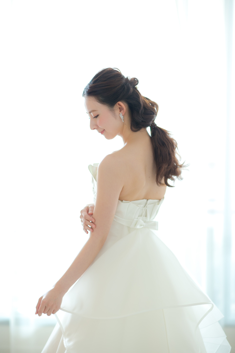 ソロショットでドレスが着れる！