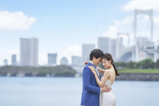 小さな結婚式　お台場店_海浜公園ロケ&times;洋装