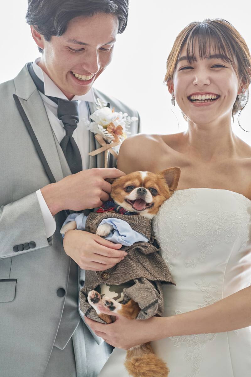 小さな結婚式　お台場店_ペットと一緒に撮影できる