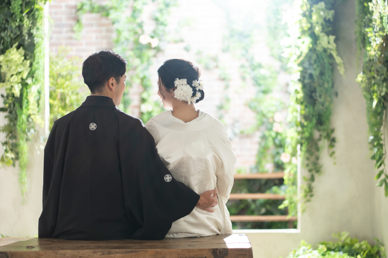 <1DAY手ぶらOK>基本料金50%OFF・メゾンスタジオ撮影☆和装1着プラン|全50カットデータ・花嫁ヘアメイク込