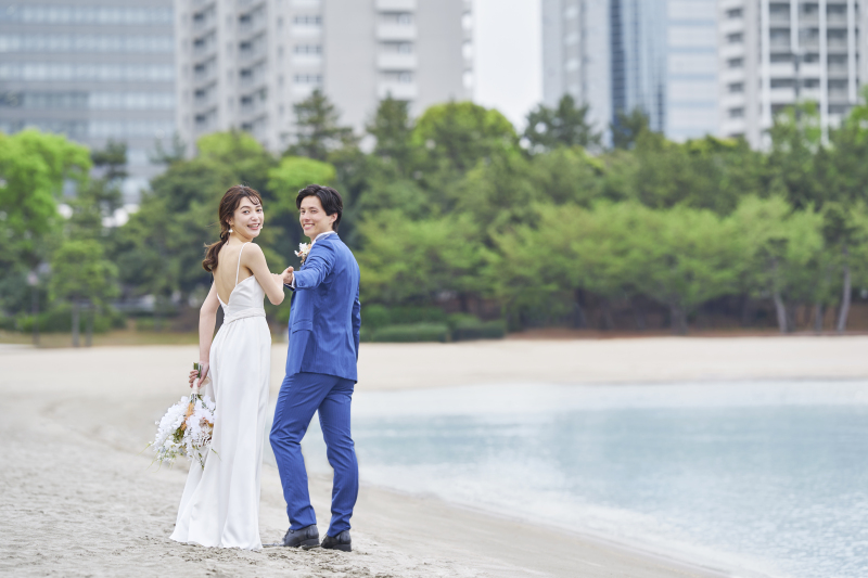 ★基本料金50％OFF★洋装１着_お台場海浜公園ロケーションフォトプラン｜全50データ付☆113,000円&rarr;78,500円