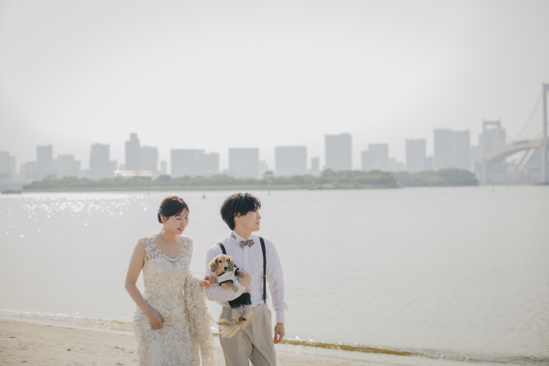ペットOK！お台場海浜公園ロケーションプラン★洋装1点78,500円～